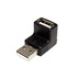 goobay USB  redukce, USB A(M) - USB A(F), lomená nahoru