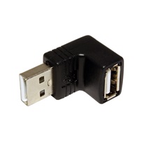 goobay USB  redukce, USB A(M) - USB A(F), lomená nahoru