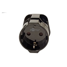goobay Cestovní adaptér z UK (Typ G, BS 1363) vidlice na třípólovou zásuvku  EU (Typ F, CEE 7/4)