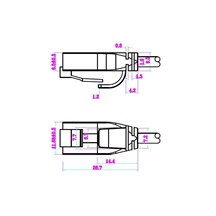 goobay UTP patchkabel kat. 6, tenký, 20m, bílý