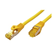 goobay S/FTP patchkabel kat. 7, s konektory RJ45, LSOH, 0,25m, žlutý