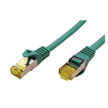 goobay S/FTP patchkabel kat. 7, s konektory RJ45, LSOH, 0,5m, zelený