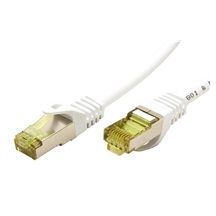 goobay S/FTP patchkabel kat. 7, s konektory RJ45, LSOH, 0,5m, bílý