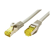 goobay S/FTP patchkabel kat. 7, s konektory RJ45, LSOH, 0,5m, šedý