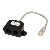 goobay Y adaptér ISDN, rozdvojka RJ45M - 2x RJ45F, UTP, kabel