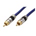 InLine Premium kabel cinch(M) - cinch(M), video, zlacené konektory, 15m, modrý