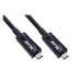 InLine USB 10Gbps (3.2 gen 2) AOC kabel USB C(M) - USB C(M), PD 60W, 7,5m, černý