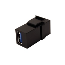 InLine Keystone spojka USB3.0 A(F) - USB3.0 A(F), 1:1, černá