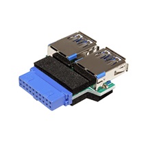 InLine USB 3.0 redukce na základní desku, 20pin - 2x USB3.0 A(F)