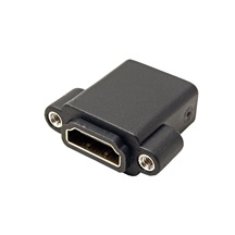 InLine Spojka HDMI F - F, 4K, montáž do panelu, zlacené konektory