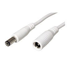 InLine Prodlužovací napájecí kabel se souosým konektorem 5,5 x 2,1mm, bílý, 3m