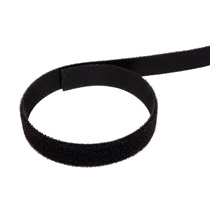 InLine Stahovácí páska 16mm, suchý zip, 10m, černá