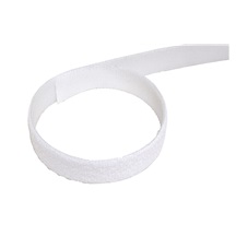 InLine Stahovací páska 16mm, suchý zip, 10m, bílá