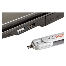 Lindy Záslepka pro USB A port, 4ks + klíč, bílá