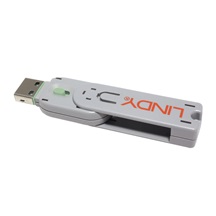 Lindy Záslepka pro USB A port, 10ks, zelená