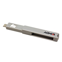 Lindy Záslepka pro USB C port, 4ks + klíč, bílá
