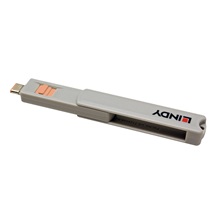 Lindy Záslepka pro USB C port, 10ks, oranžová