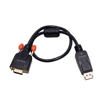 Lindy Kabel DisplayPort - VGA, DP(M) -> MD15HD, 0,5m, černý