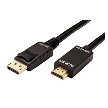 Lindy DisplayPort -> HDMI kabel, DP(M) -> HDMI A(M), 4K@30Hz, 0,5m