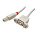 Lindy USB 2.0 kabel prodlužovací USB B(M) - USB B(F), panelový konektor, 0,5m