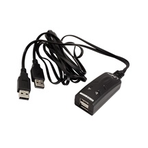 Lindy KM přepínač (USB klávesnice a myš) 2:1, USB, integrované kabely