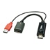 Lindy Konvertor HDMI A(M) -> DP(F) + USB A(M), 4K@30Hz