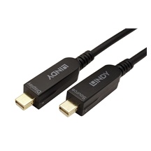 Lindy DisplayPort aktivní optický kabel v.1.4 (HBR3, 8K@30Hz), miniDP(M) - miniDP(M) + redukce na DP, 10m