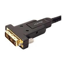 Lindy HDMI 2.0 aktivní optický kabel, Ultra-HD (18G), 2x microHDMI D(M) + redukce na HDMI a DVI, 50m