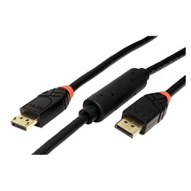 Lindy DisplayPort aktivní kabel v1.2 (4K@60Hz), DP(M) - DP(M), 10m