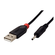 Lindy Kabel napájecí USB -> souosý napájecí konektor 2,5x0,7mm, 1,5m