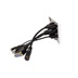 Lindy Čelo zásuvky HDMI + VGA + jack3,5mm + USB, plast, bílé