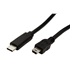 Ostatní USB 2.0 kabel miniUSB 5pin B(M) - USB C(M), 3m, černý
