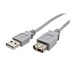 Ostatní USB 2.0 kabel prodlužovací A-A, M-F, 1m, šedý
