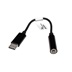 Ostatní Adaptér USB C(M) - jack 3,5, sluchátka + mikrofon, černý