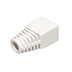 DATACOM Krytka konektoru RJ45 na kulatý kabel, s výřezem,  1ks, bílá