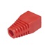 DATACOM Krytka konektoru RJ45 na kulatý kabel, s výřezem,  1ks, červená