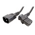 Ostatní Kabel síťový prodlužovací, IEC320 C14 - C13, 90°, 1,8m, černý