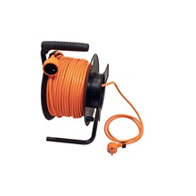 Ostatní Kabel síťový prodlužovací 230V, CEE 7/7(M-F), na bubnu, 50m, oranžový