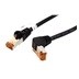Ostatní S/FTP patchkabel kat.6, lomený konektor, 3m, černý