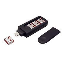 ROLINE Záslepka pro USB A port, 4ks + klíč