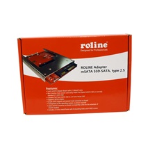 ROLINE Redukce SATA 22 pin -> mSATA , držák SSD, rozměr 2,5"