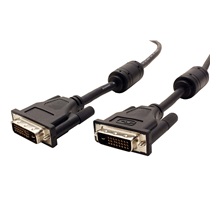 ROLINE DVI kabel, DVI-D(M) - DVI-D(M), dual link, s ferity, 1m