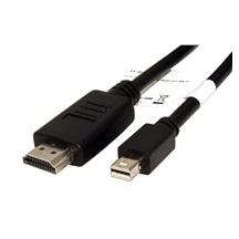 ROLINE DisplayPort - HDMI kabel, miniDP(M) -> HDMI M, 2m