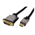 ROLINE DVI-HDMI kabel, DVI-D(M) - HDMI A(M), černostříbrný, 1m
