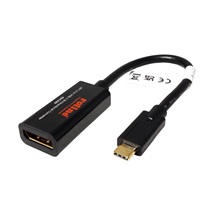 ROLINE Adaptér obousměrný USB C(M) <-> DisplayPort(F), 4K@60Hz, 0,2m