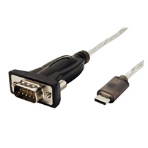 ROLINE Adaptér USB C(M) ->  RS232 (MD9) 1,8m