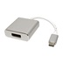ROLINE Adaptér USB C(M) -> DP(F), 4K@60Hz, Alu