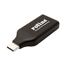 ROLINE Adaptér USB C(M) - DP(F), DP v1.2, 4K@60Hz