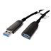 ROLINE USB 5Gbps (USB 3.0) aktivní optický prodlužovací kabel, USB3.0 A(M) - USB3.0 A(F), 15m, černý