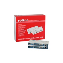 ROLINE Smart prodlužovací adaptér konzole (VGA, USB Klávesnice, USB myš) + přepínač 1:2/2:1, přes TP